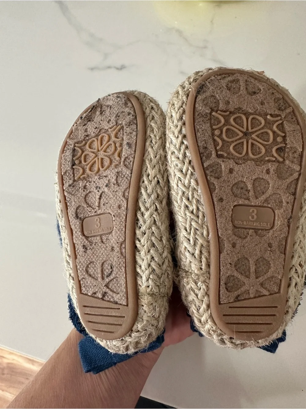 Garanimals Navy Espadrille Sandals with Bow